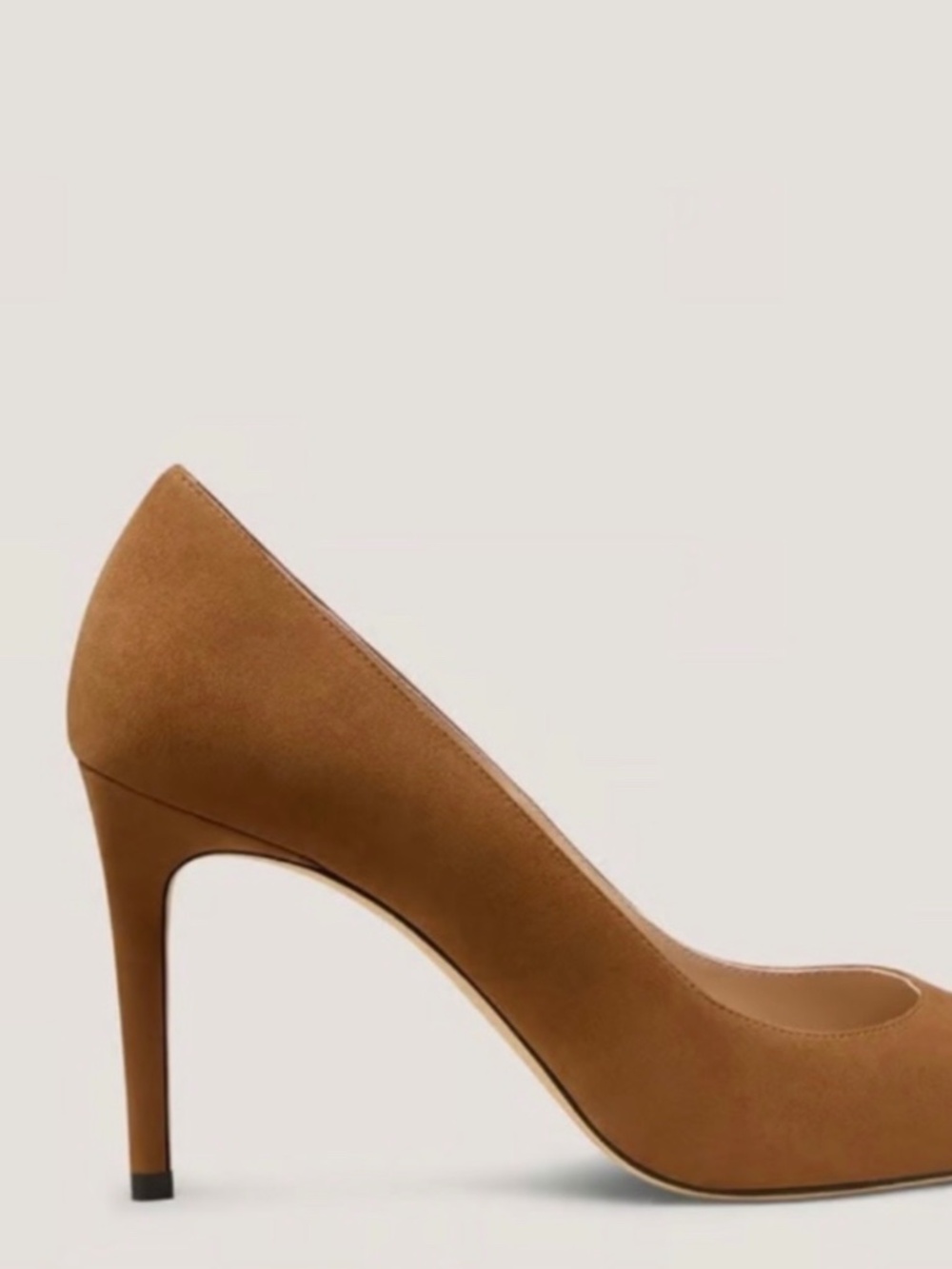 BRAND NEW IN BOX: Stuart Weitzman Power Pump 85, Toasted Almond Size 9M - Picture 2 of 15